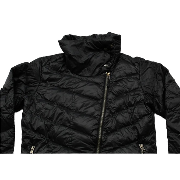 Women’s Patagonia Asymmetrical Black Puffer Long Sleeve Down SMALL - Picture 3 of 9